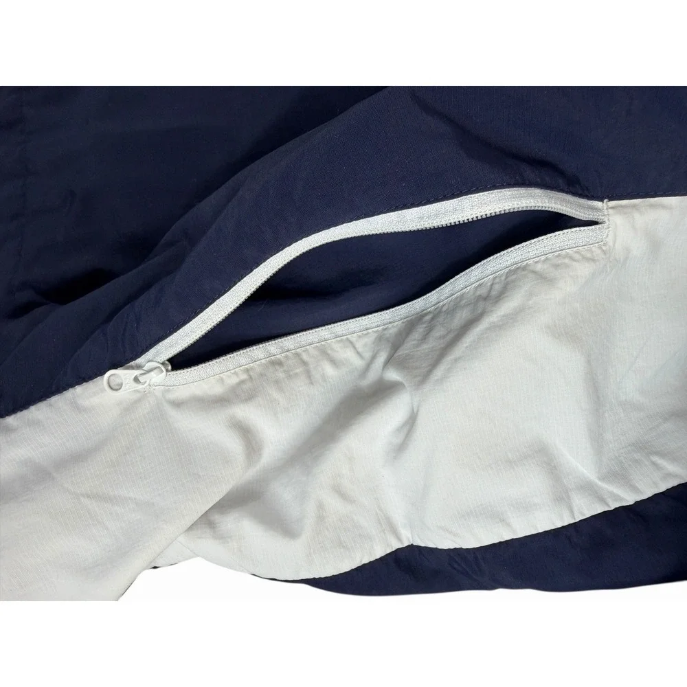 FootJoy FJ Golf Windbreaker Jacket Mens Medium Navy Blue 1/2 Zip Lightweight